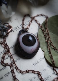 Image 2 of Prosthetic Eye Pendant - Brown