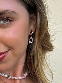 Image 1 of Pre-Order <br> Pink Wreath Drops (ROSE GOLD) 