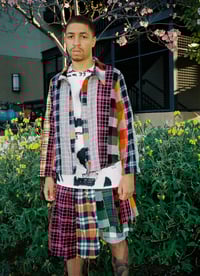 Image 3 of 1 OF 1 Patchwork Flannel Button UP 