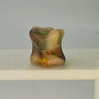 Image 1 of Edc lanyard bead- white/chunks-dbc13