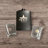 Image 3 of Stainless Steel Flask and 2 Shot Glasses