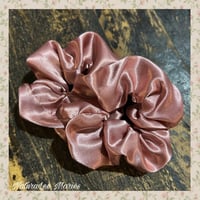 Image 1 of Mauve Satin Small Scrunchie 