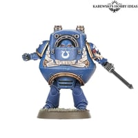 Image 3 of Ovum-Pattern Tactical Dreadnought Armor - 4 inch Transparent Vinyl Sticker