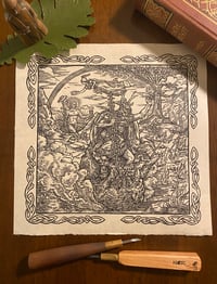 Image 3 of VIDARR THE SILENT GOD FELLS FENRIR. BALDR RISES BACK FROM HEL. 