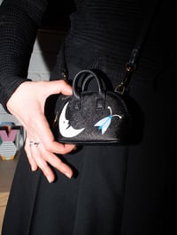 Moon Moths tiny crossbody bag