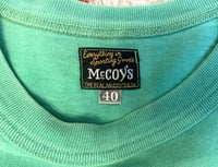 Image 3 of Real McCoy’s loopwheeled 1950s style green t-shirt, size 40 (M)