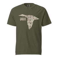 Image 2 of Christian Waterfowlers Branded Camo Duck Unisex garment-dyed heavyweight t-shirt