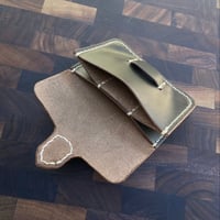Image 3 of Traditional Accordion Card Holder (Dark Green)