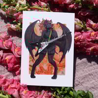 Image 1 of Andromeda Playing Guitar! Print