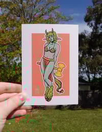 Image 1 of Minotaur Monster Girl print