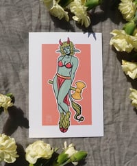Image 2 of Minotaur Monster Girl print