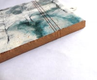 Image 3 of "Life Ring in the Forest" Original Painting on patterned tile