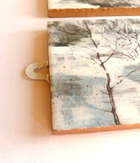 Image 4 of "Here Is An Offering" Original Painting on patterned tile