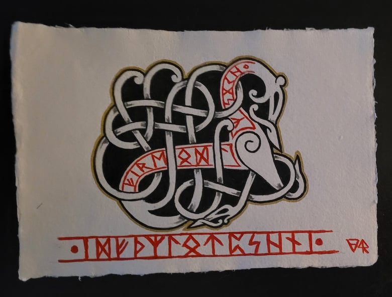 Image of Urnes V original artwork 