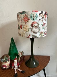 Image of Cream Christmas Collage Shade 30cm
