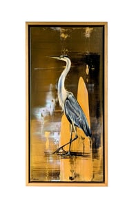 Original Canvas - Heron - 30cm x 60cm