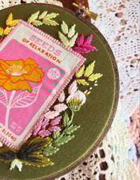 Image 2 of 6” Seeds of Relaxation hoop art