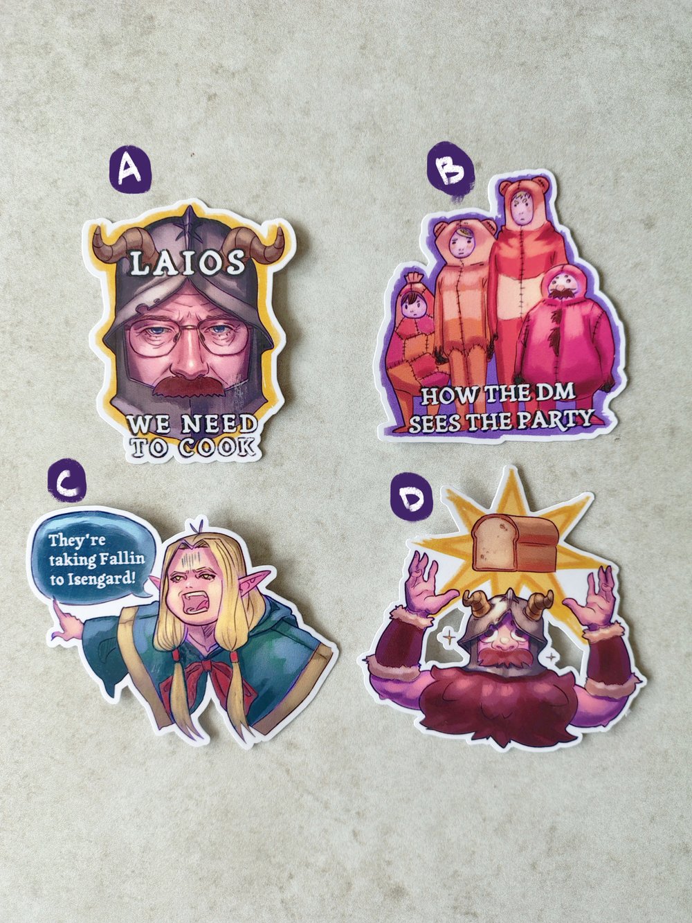 Image of DM meme stickers