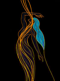 Image 1 of Energy XXIV – The Blue Flow (Limited Edition 1/9 – Hand-painted)