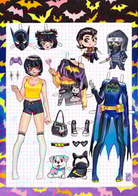 Image 1 of Paper Dolls: Birds of Prey Print (SIGNED)