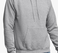 Hoodie - Gray with navy lettering (No Date) 