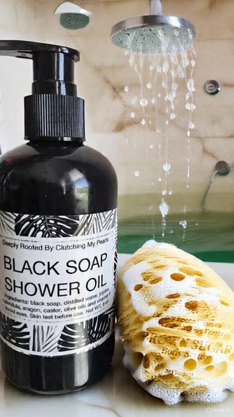 Image of Black Soap Shower Oil 