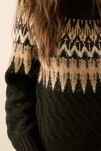 Image 5 of Raglan Fair Isle Pullover