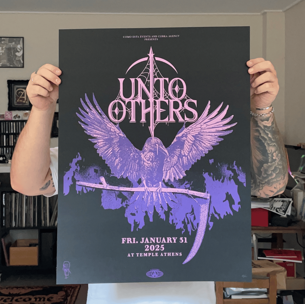 Unto Others "Athens 2025" gig poster