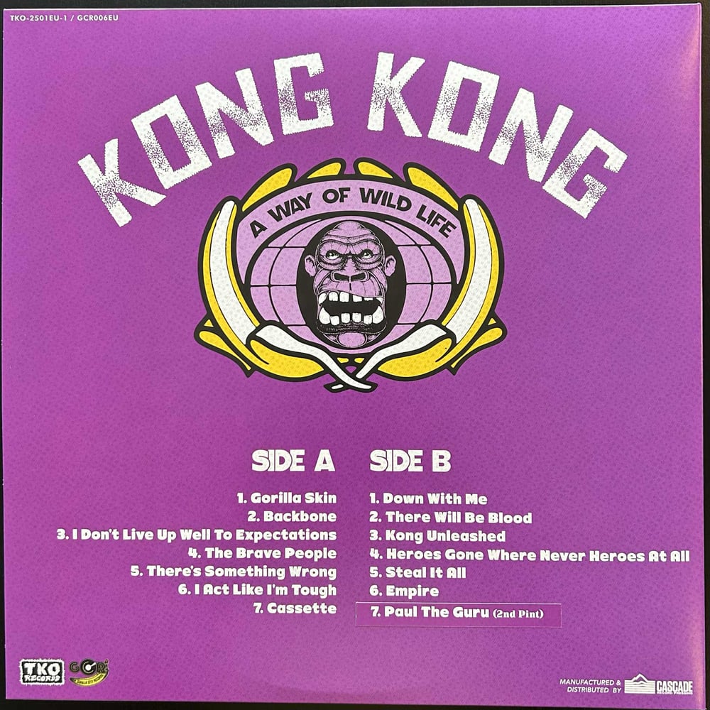 Kong Kong - Gorilla Anthems 12" Gatefold (European Version)