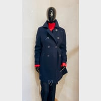 ABRIGO DE PAÑO AZUL