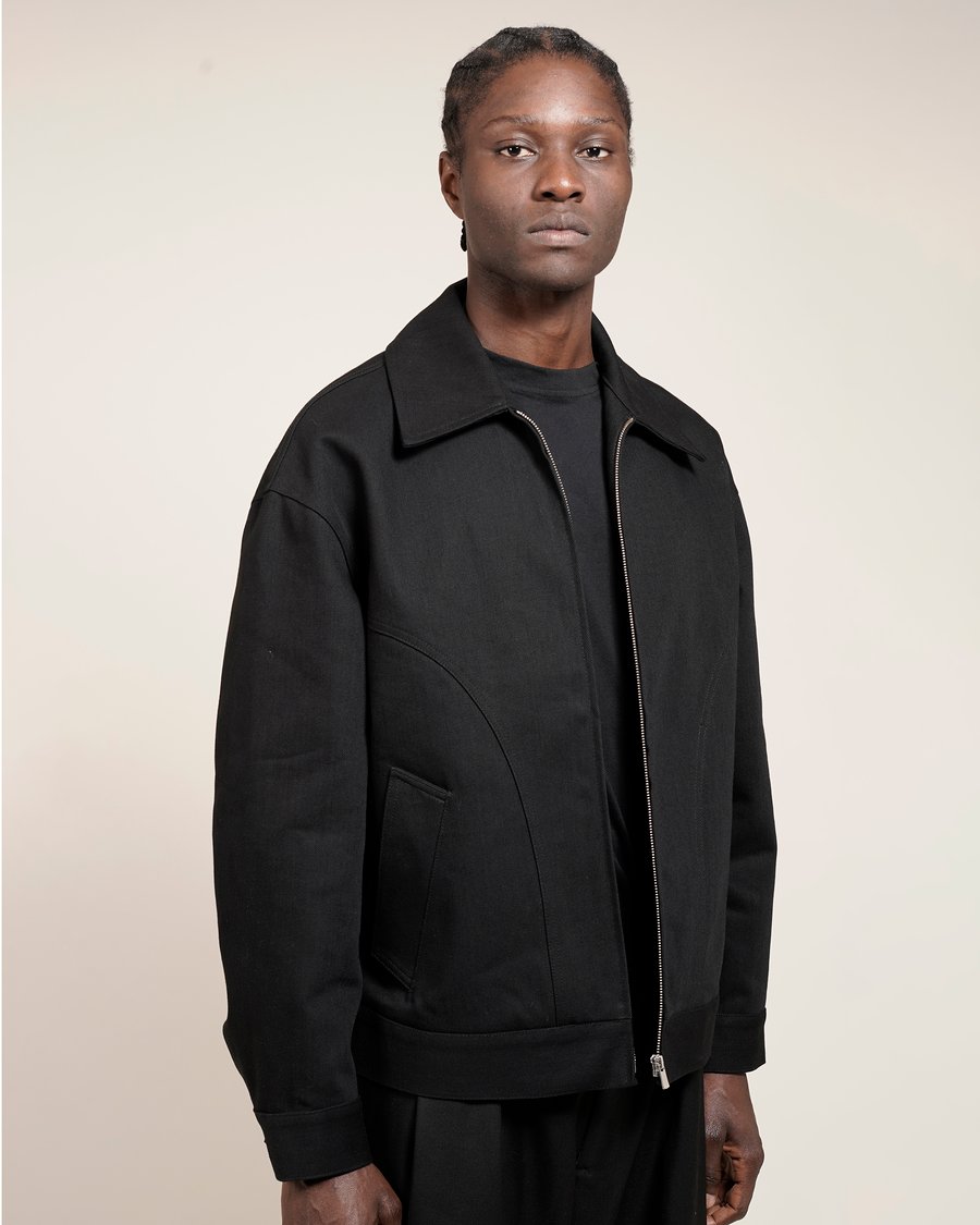 Image of Black Denim Jacket