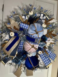 Image 3 of Blue Fall Wreath
