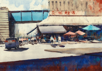 An Early Afternoon in Flushing | 22"x16"