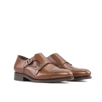 Image 1 of Medium Brown Calf Double Monkstrap
