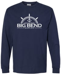 Gildan Unisex Long Sleeve T-Shirt in Navy