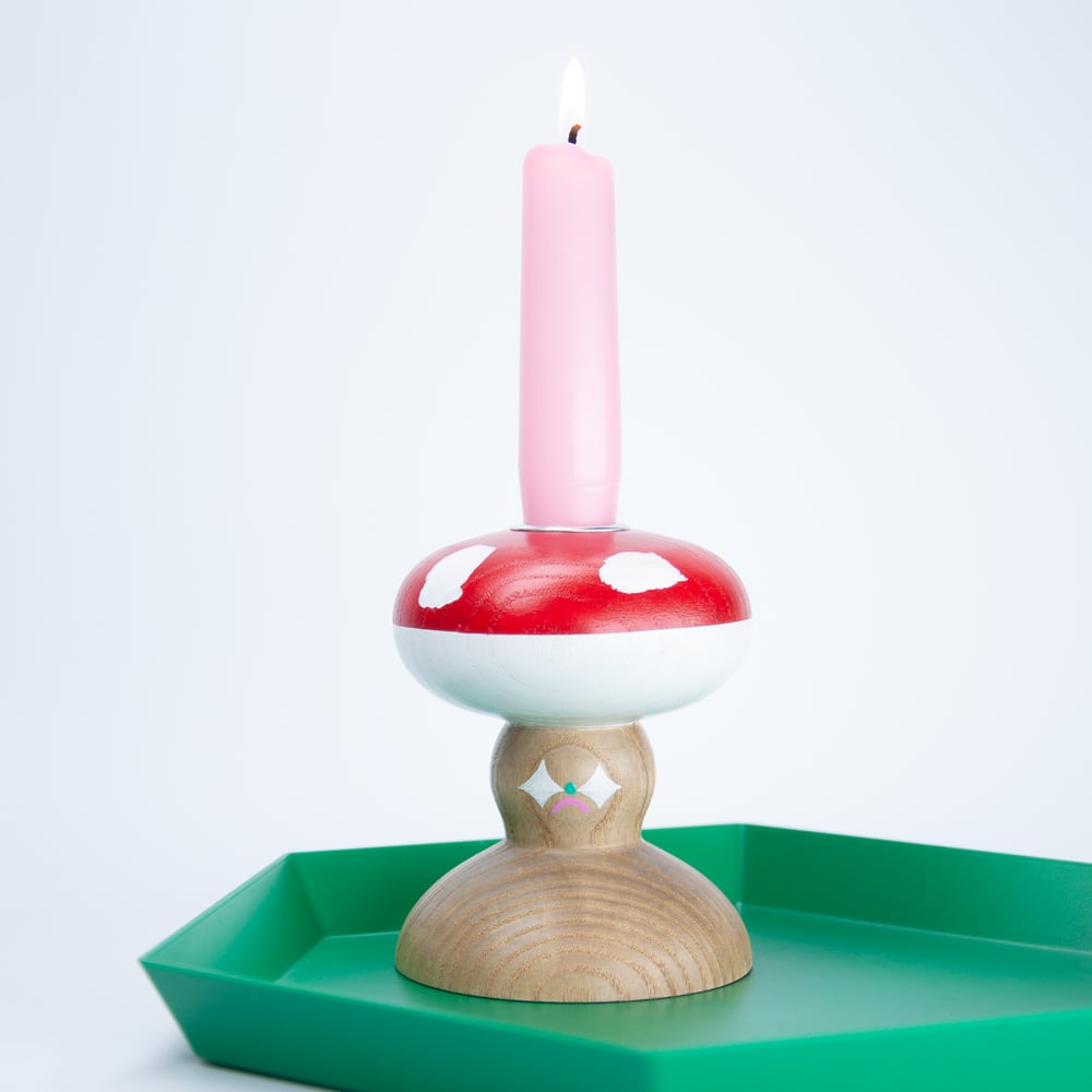 Image of Kerzenhalter-Vasen-Kombi "Fliegenpilz" 