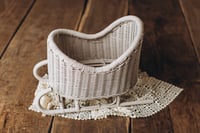 Winter sled in  white