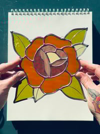 Image 1 of amber and purple rose