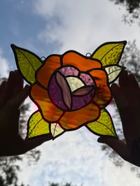 Image 2 of amber and purple rose