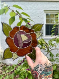 Image 3 of amber and purple rose