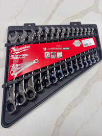 Image 2 of MILWAUKEE METRIC RATCHETING COMBINATION WRENCH SET (15-PIECE)