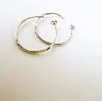 Image 2 of Large Celestial hoop- Silver