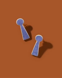 Image 1 of Keyhole-Shaped Stud Earrings