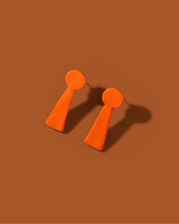 Image 2 of Keyhole-Shaped Stud Earrings