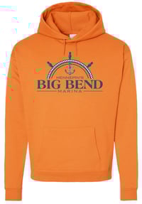 Hanes Unisex Ecosmart® Hooded Sweatshirt Color Logo in Tenn Orange