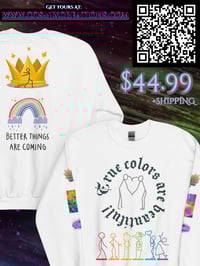 Image 1 of True Colors Pride Unisex Sweatshirt