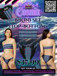 Image 1 of Recycled Bandeau Bikini Set