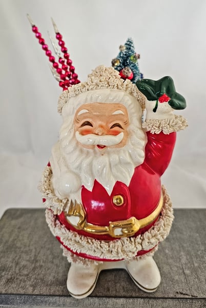 Image of Copy of Vintage Jolly Ceramic Santa Christmas Decor #2