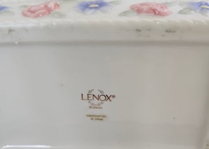 Image of Vintage Lenox Cerramic Basket 