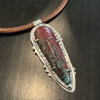 Image 1 of Sonoran Sunrise Pendant on Leather